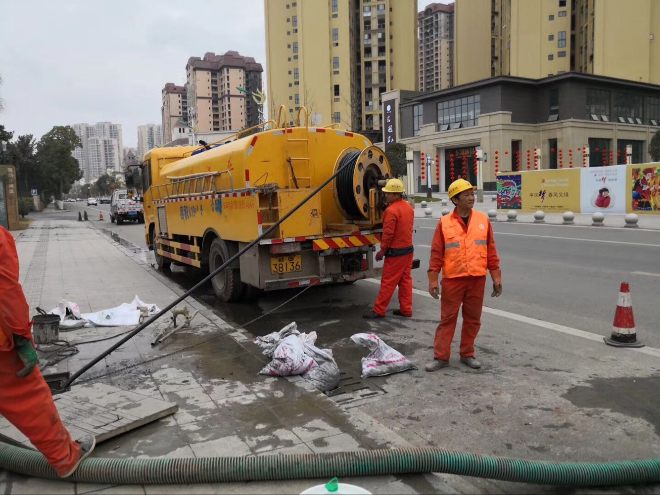 信州排污管道清淤-管道清洗